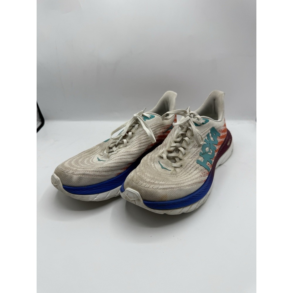 Hoka One One Mach 5 White Flame Running Training Shoes 1127893-WFM Size US 10d